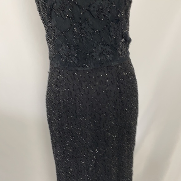 JKara Women’s Black Silk Beaded Maxi Dress - Picture 4 of 8